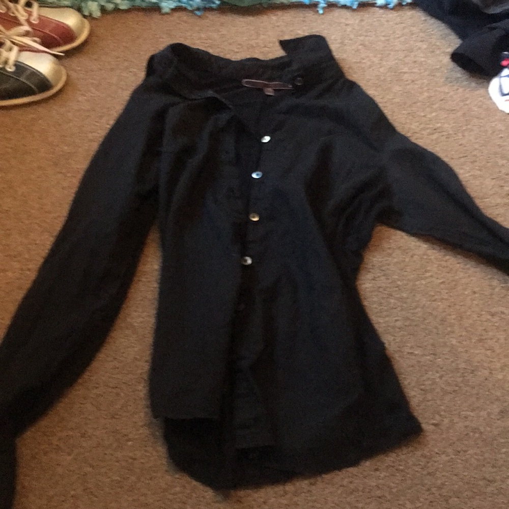 Black long sleeve button up